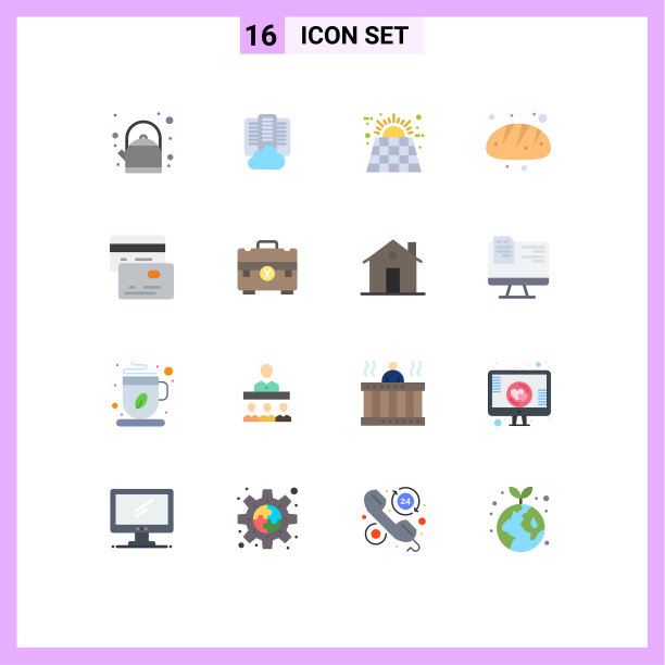 股票图标包16行符号和符号图片下载