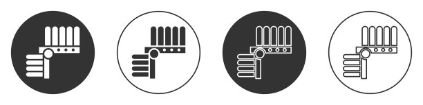黑色印第安人头饰与羽毛图标孤立图片下载