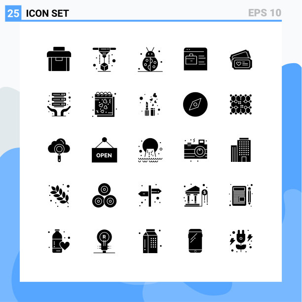 包25现代固体符号符号和符号图片下载