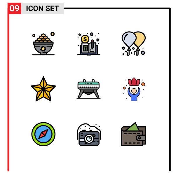 设置9商业填充线平面颜色包图片下载