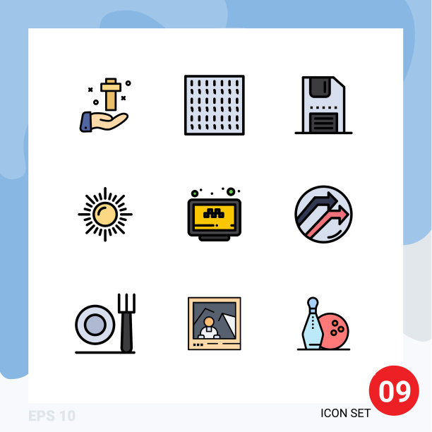 包9的创意填充线平色图片下载