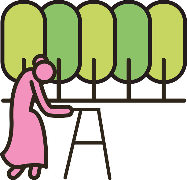 祖母与沃克线和填充风格图标图片下载