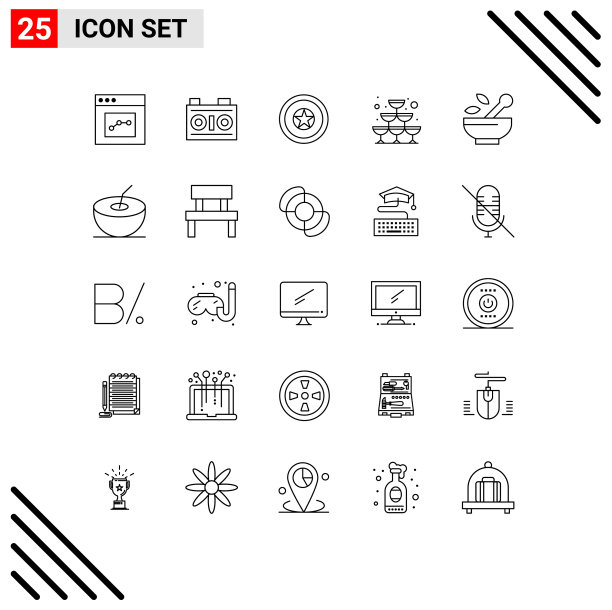 用户界面包25条基本线医疗图片下载