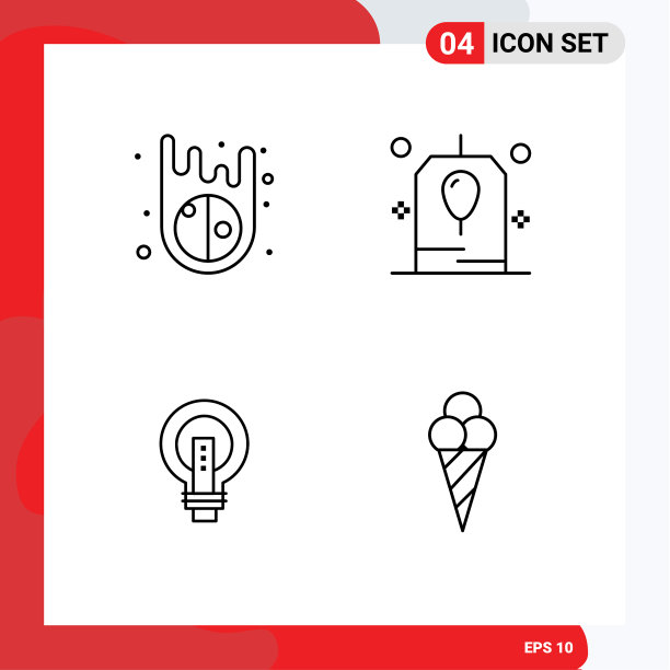 4创意图标的现代标志和符号图片下载