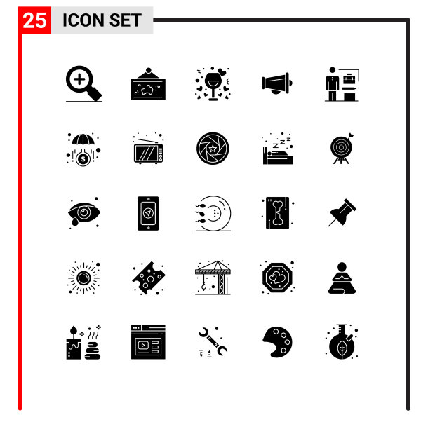 现代集25个立体象形文字之图片下载