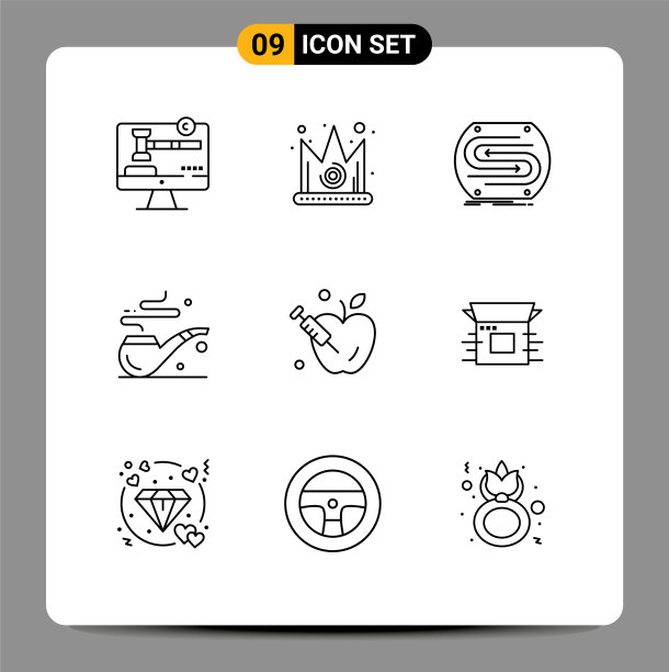 主题提纲和可编辑的符号图片下载