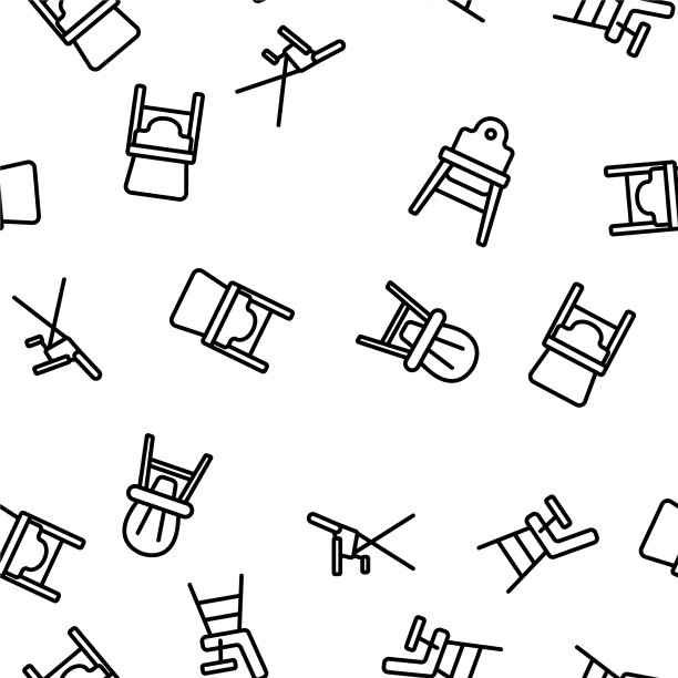 喂养椅无缝模式图片下载