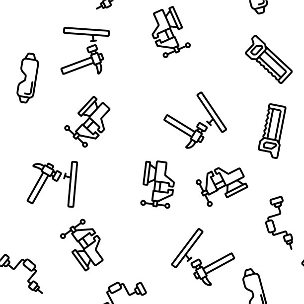 木工设备无缝花纹图片下载