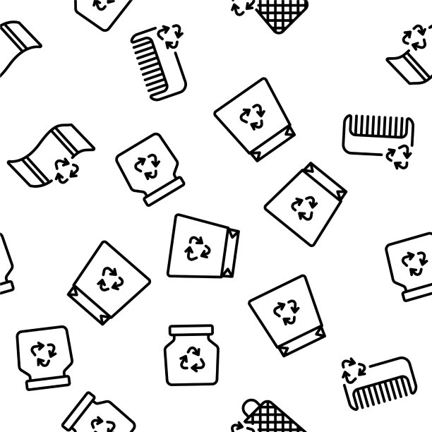零废物可重复使用的无缝模式图片下载
