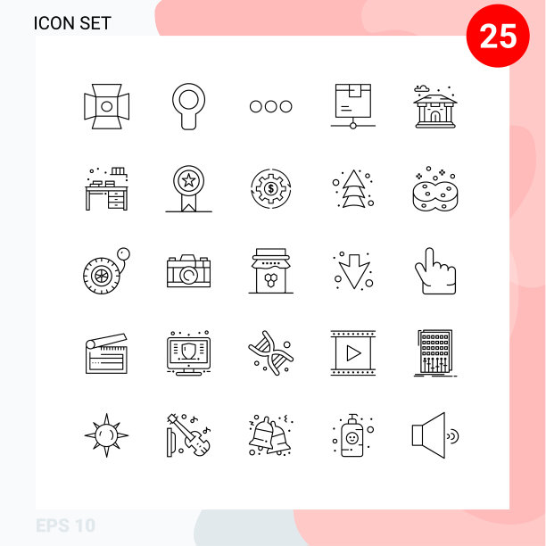 主题线和可编辑的符号图片下载