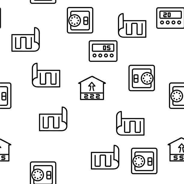 地板加热装置无缝图案图片下载