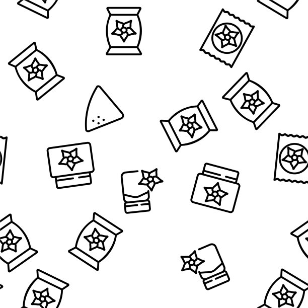 香草花香料无缝图案图片下载