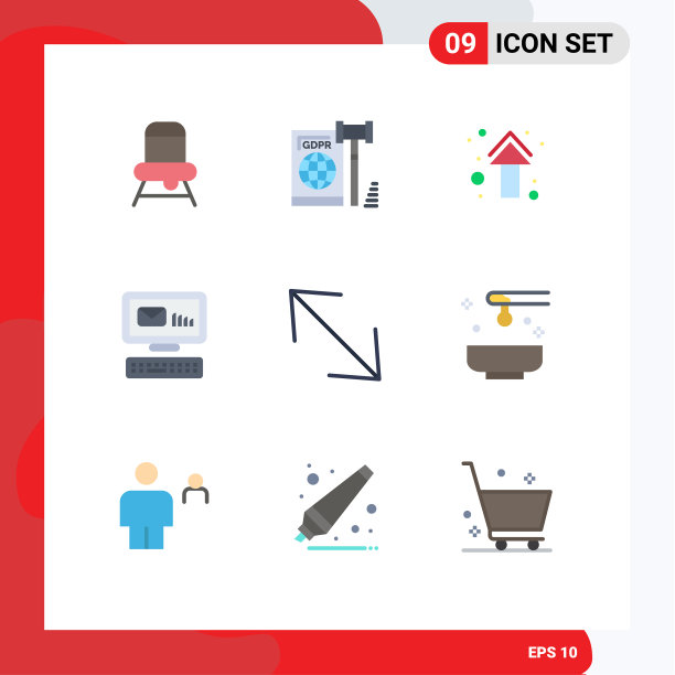 9种适用于网络和移动的通用平面颜色图片下载