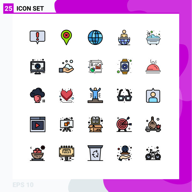 现代设置25填充线和平色图片下载