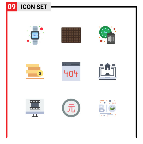 股票图标包9行符号和符号图片下载