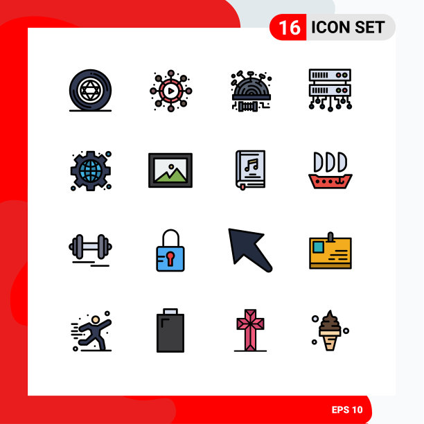 16 .用户界面平色填充线包图片下载