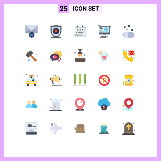 设置25平的颜色网格药丸药物健身房图片下载