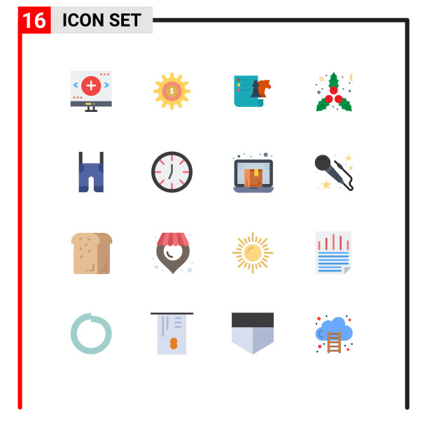 16个创意图标的现代标志和符号图片下载