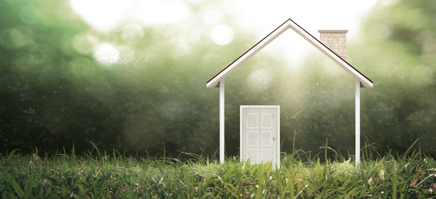 房子模型有空间。家生态房地产概念图片下载