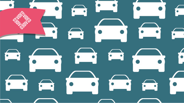 背景与汽车图标。虚拟背景视频会议。课程或网络研讨会的模板图片下载