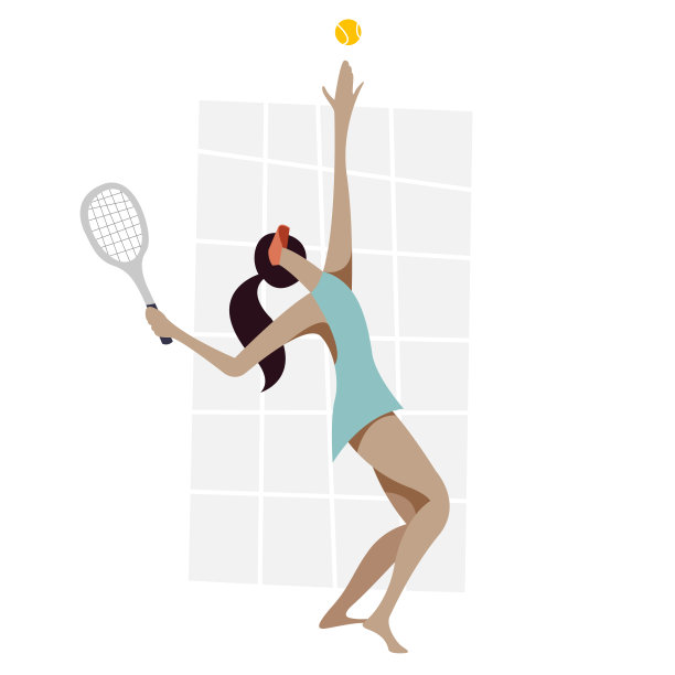 女孩在打网球图片下载