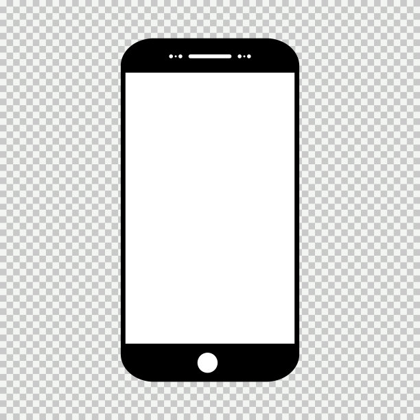 智能手机模拟，智能手机技术模板，现代空白电话，现实的矢量插图图片下载
