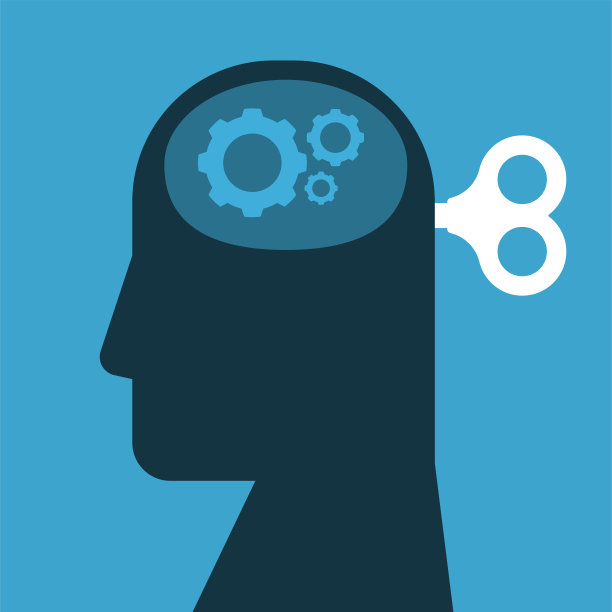 这个人有齿轮大脑和后面的控制器图片下载