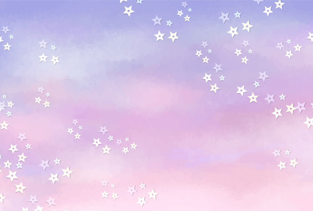 水彩风格矢量背景与星星的横幅，卡片，传单，社交媒体壁纸等。图片下载