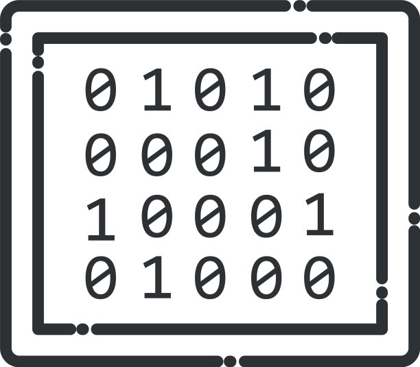 大数据代码编号线条样式图标图片下载