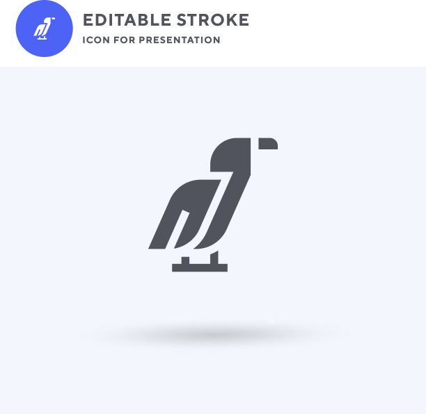 乌鸦图标填充了平坦的固体标志图片下载