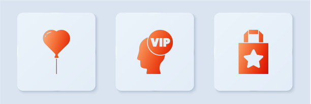 设VIP内头部气球，形成心形和图片下载