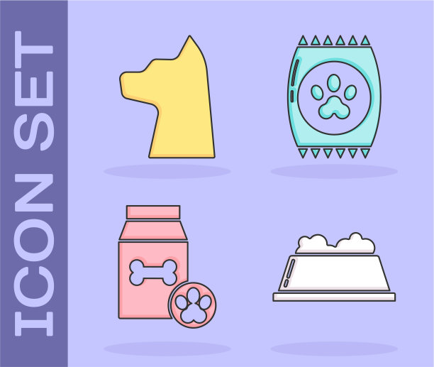 设宠物粮碗猫粮袋宠物粮图片下载