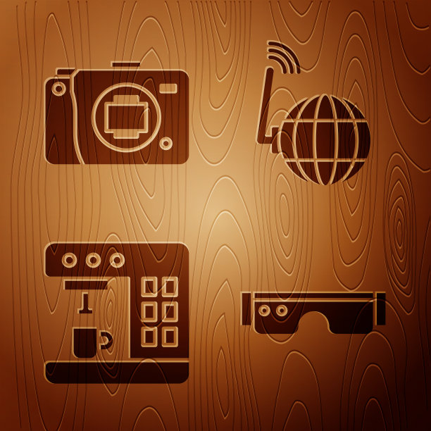 设置智能眼镜无反光镜相机咖啡图片下载