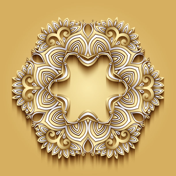 抽象的装饰性自然复古框架图片下载