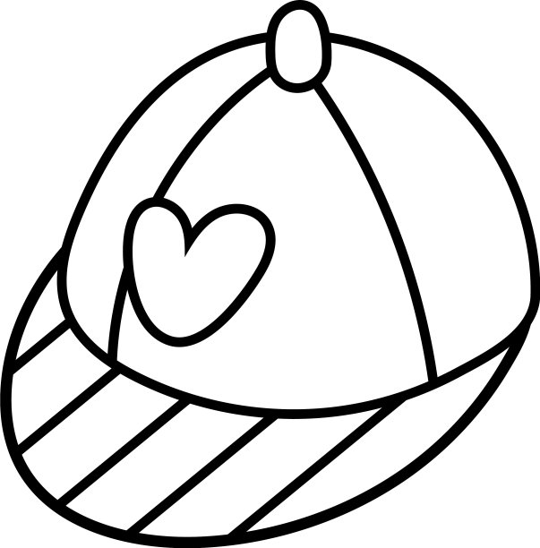 心形的爱与条纹线条风格的图标图片下载