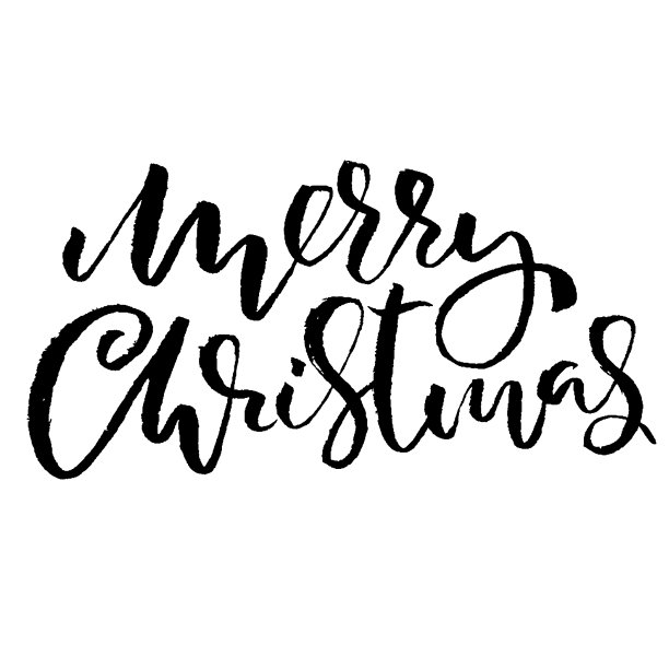 手绘短语圣诞快乐图片下载