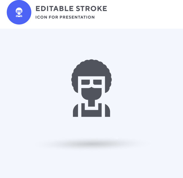 非洲图标填充平面标志固体图片下载