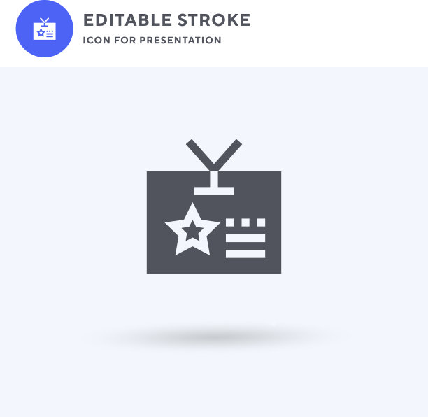 Id卡图标填充平面标志实心图片下载