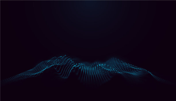 3d未来的网络景观制造粒子图片下载