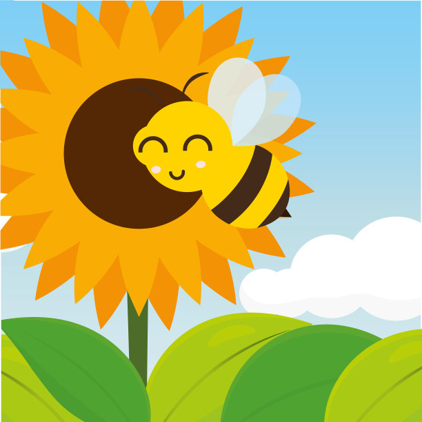 卡通可爱的蜜蜂图片下载