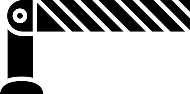 汽车护栏门停车运输剪影图片下载