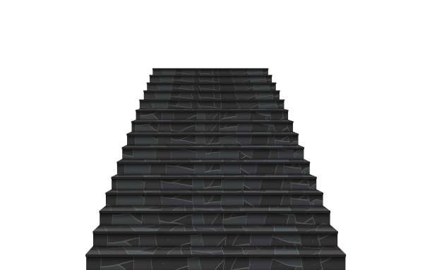 白色房间里的大理石楼梯图片下载