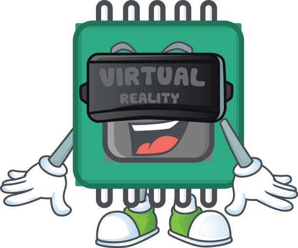 智能字符ram与虚拟现实头盔图片下载