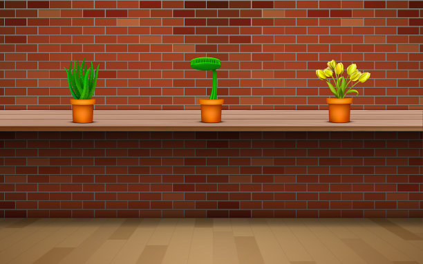 植物在花瓶上的木架上红色的b图片下载