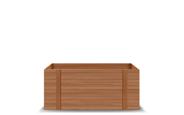 木制产品盒上的白色背景图片下载