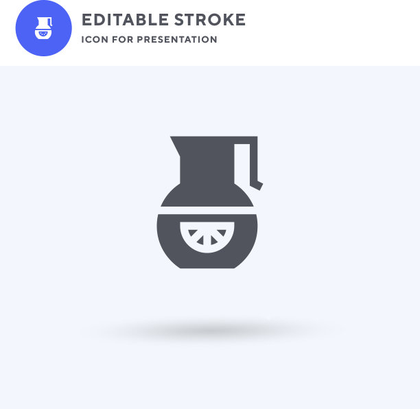 桑格利亚汽酒图标填充平坦标志固体图片下载