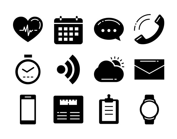 健身图标追踪器技术数据图片下载