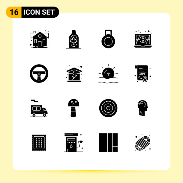 主题立体符号和可编辑符号的16种图片下载