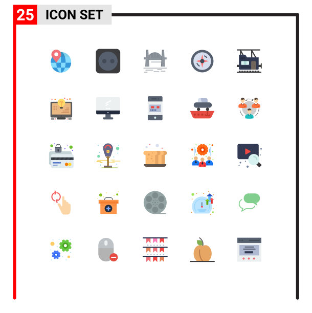 适用于网络和移动的25种通用平面颜色图片下载