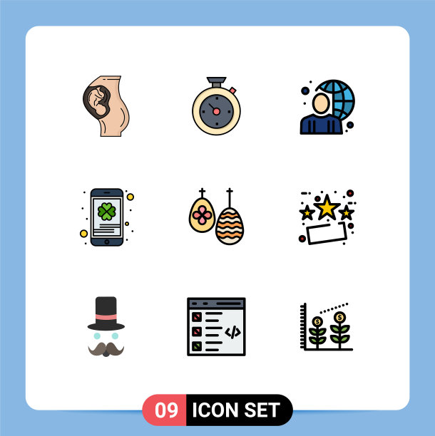 设置9个现代UI图标符号标志的圣人图片下载
